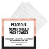 Peace Out Silver Shield Disposable Face Towels (30 Count)