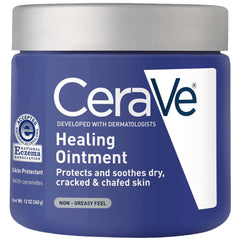 CeraVe Healing Ointment for Cracked Skin Repair Skin Protectant with Petrolatum Ceramides (3 fl. oz)