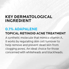 La Roche-Posay Effaclar Adapalene Gel 0.1% Retinoid Acne Treatment (1.6 oz.)