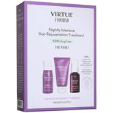 VIRTUE Flourish Nightly Intensive Hair Rejuvenation Treatment Kit - Trial Size 3 piece