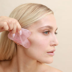 Skin Gym Rose Quartz Sculpty Heart Gua Sha