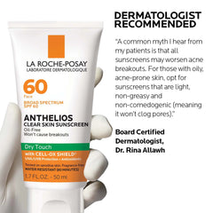 La Roche-Posay Anthelios 60 Clear Skin Dry Touch Sunscreen SPF 60 (Various Sizes)