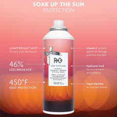 R+Co Sun Catcher Power C Nourish + Refresh Styling Spray 450°F Protection 151ml