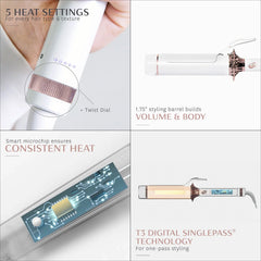 T3 BodyWaver 1.75 Professional Ceramic Styling Iron for Waves and Volume (1 piece)