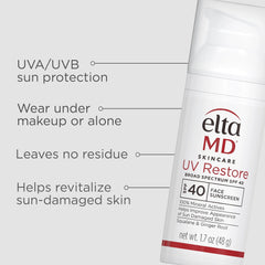 EltaMD UV Restore Broad-Spectrum Facial Sunscreen SPF 40 50ml