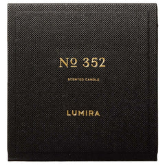 LUMIRA No.352 Leather and Cedar Black Candle 10.5 oz