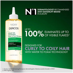 Vichy Dercos Salicylic Acid Anti-Dandruff Water to Foam Shampoo (6.76 fl. oz.)