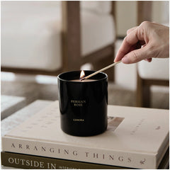 LUMIRA Persian Rose Black Candle 10.5 oz