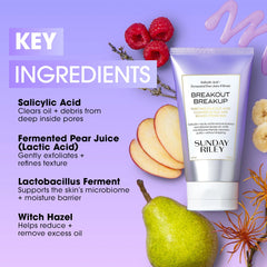 Sunday Riley Breakout Breakup Salicylic Acid Cleanser for Blemish-Prone Skin 150ml