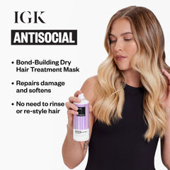 IGK Antisocial Time-Release Bond-Building Dry Mask Travel 50ml