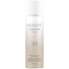 Sonrei Clearly Zinq Tinted Hydrating Facial SPF 35 + Growth Factor Mineral Gel Sunscreen 50ml