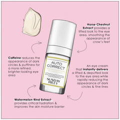 Sunday Riley Auto Correct Brightening and Depuffing Eye Contour Cream 0.5 fl. oz.