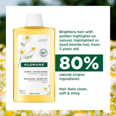 KLORANE Brightening Shampoo with Chamomile for Blonde Hair 400ml