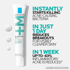 La Roche-Posay Effaclar BPO Multi-Target Acne Treatment with 5.5% Benzoyl Peroxide (1.35 fl. oz.)