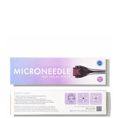 Beauty ORA Microneedle Face Roller System 0.5mm- Purple/Black