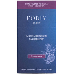 Foria Mello Magnesium Superblend - Pomegranate - 10 CT Travel Sticks