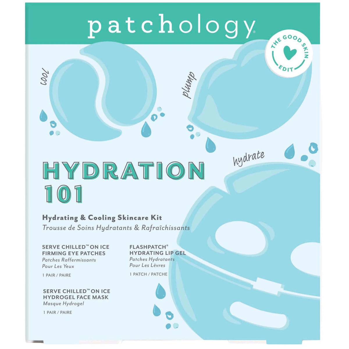 Patchology Hydration 1.O.1. Hydrating & Cooling Skincare Kit