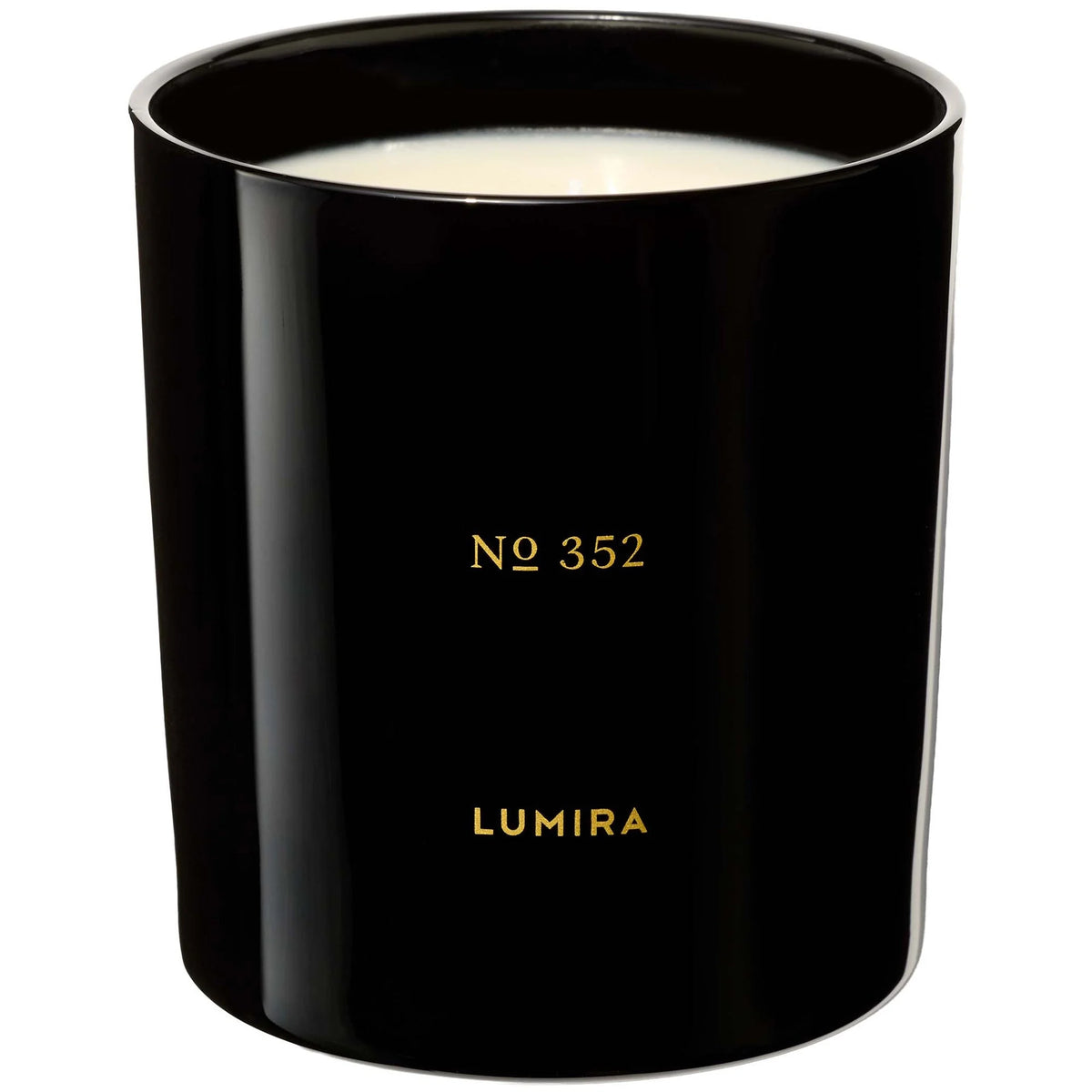 LUMIRA No.352 Leather and Cedar Black Candle 10.5 oz