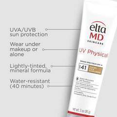 EltaMD UV Physical Broad-Spectrum SPF 41 Sunscreen - Tinted (3 oz.)