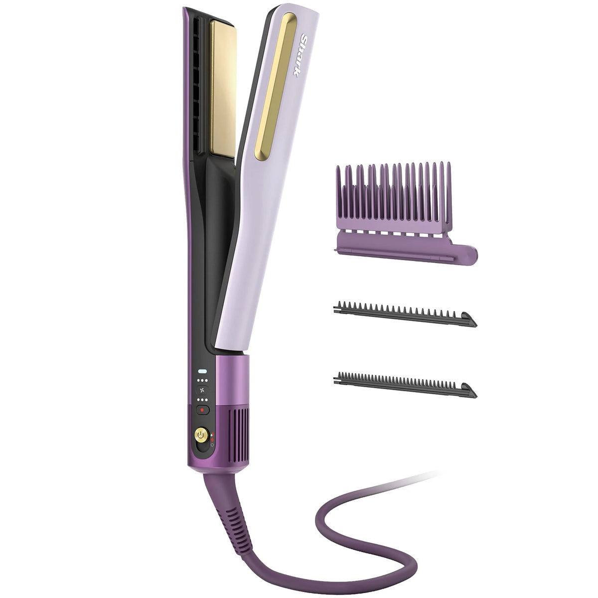 Shark SilkiPro™ Straight Wet to Dry Straightener + Rapid Blow Dryer - Plum Satin