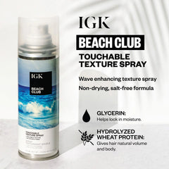 IGK Beach Club Touchable Texture Spray Travel 50ml