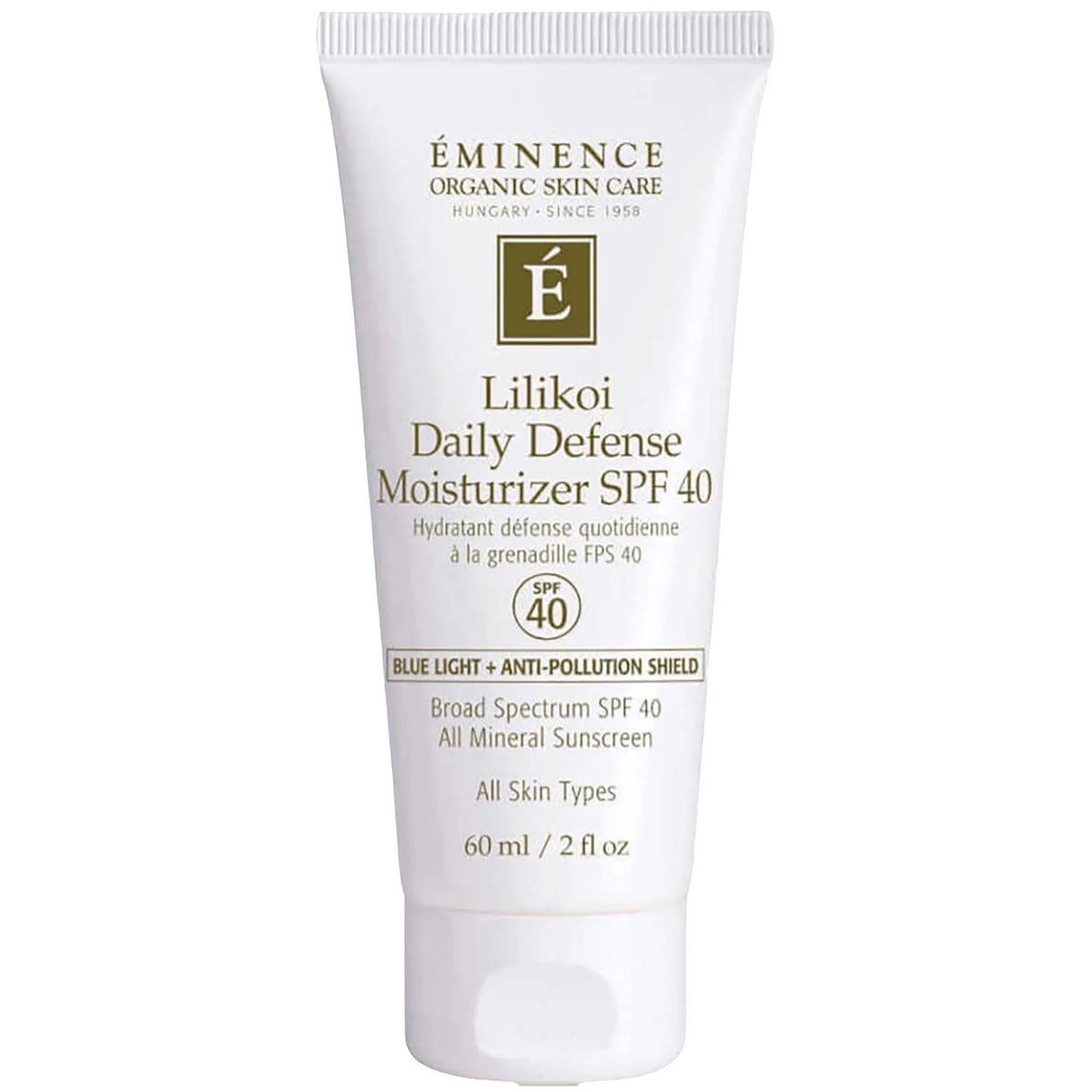 Eminence Organic Skin Care Lilikoi Daily Defense Moisturizer SPF 40