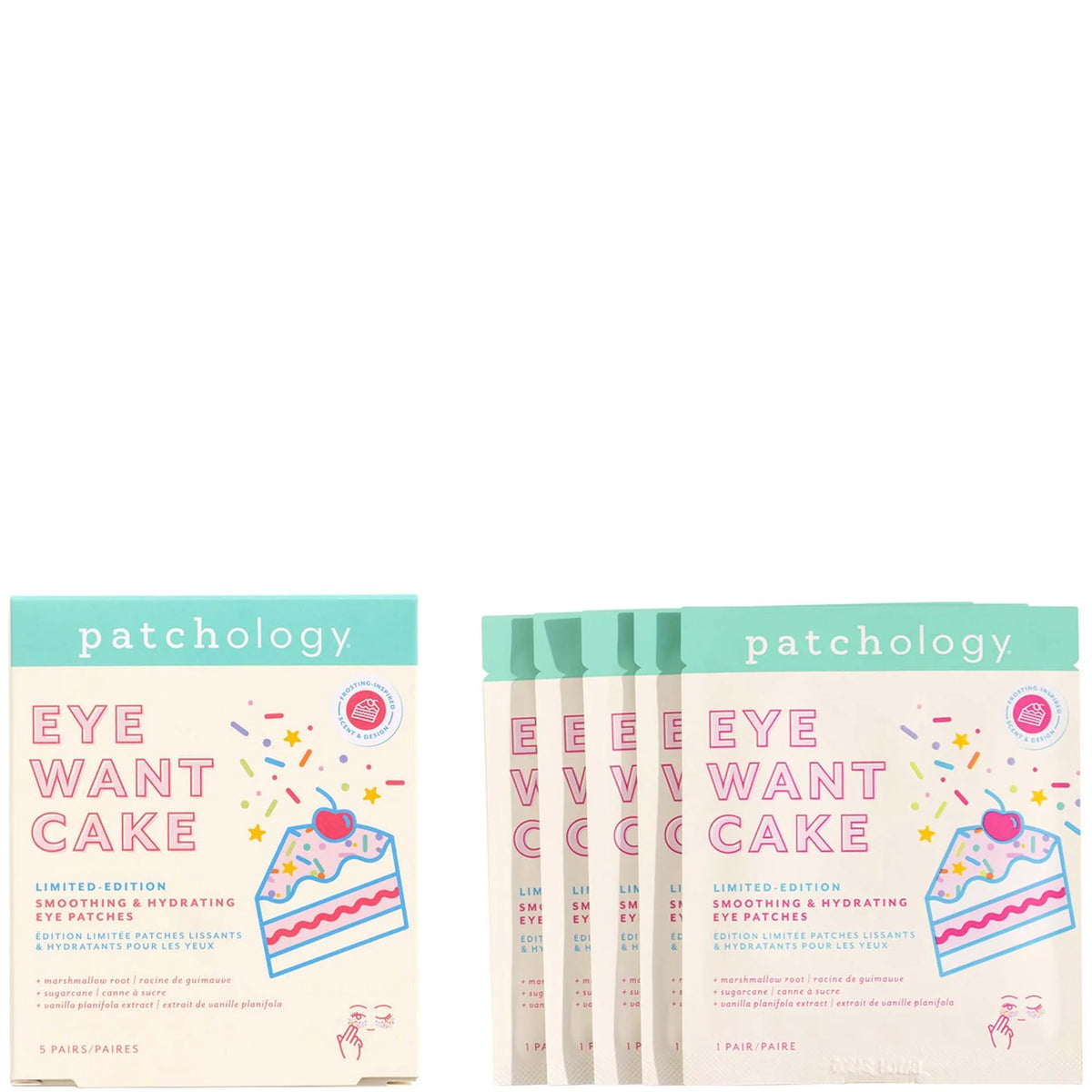 Patchology Eye Want Cake Limited Edition Smoothing & Hydrating Eye Patches - 5 Pack