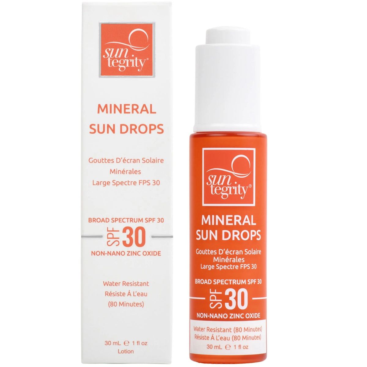 Suntegrity Skincare Mineral Sun Drops, Broad Spectrum SPF 30 30ml