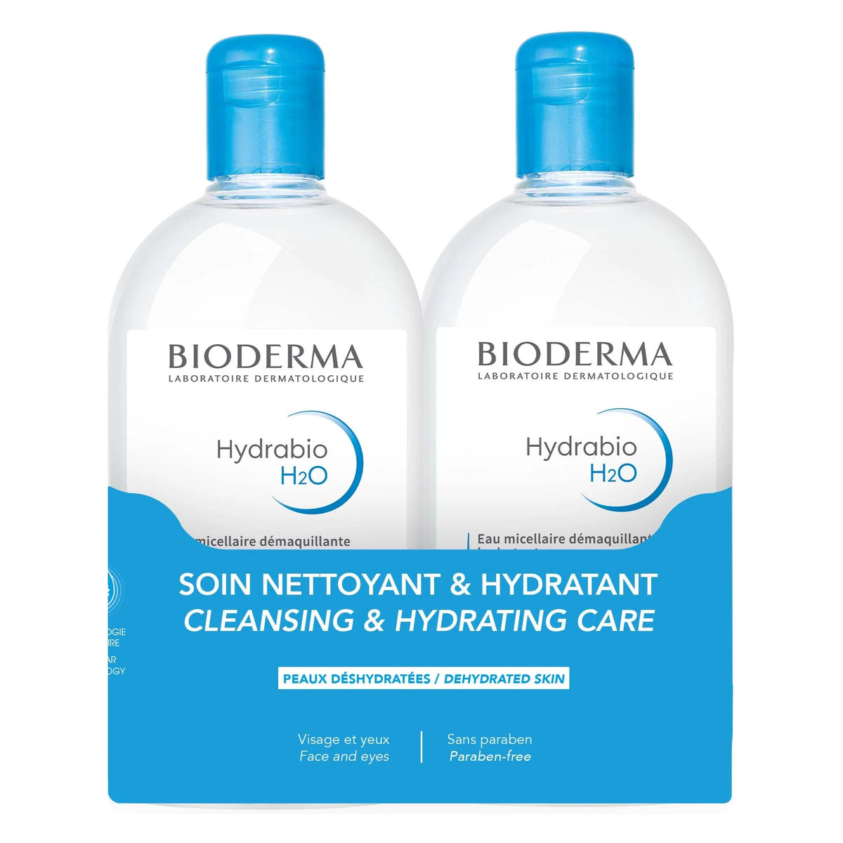 Bioderma Hydrabio H2O Micellar Water Duo 16.9 oz (Worth $40.00)