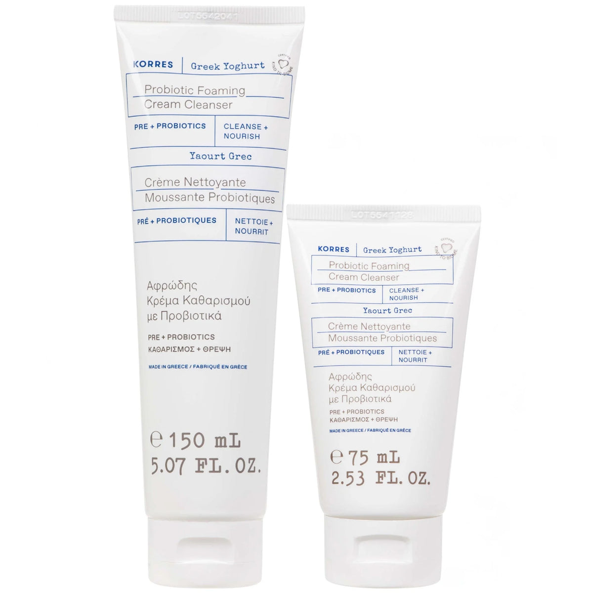 KORRES Greek Yoghurt Foaming Cream Cleanser Duo ($52 Value)