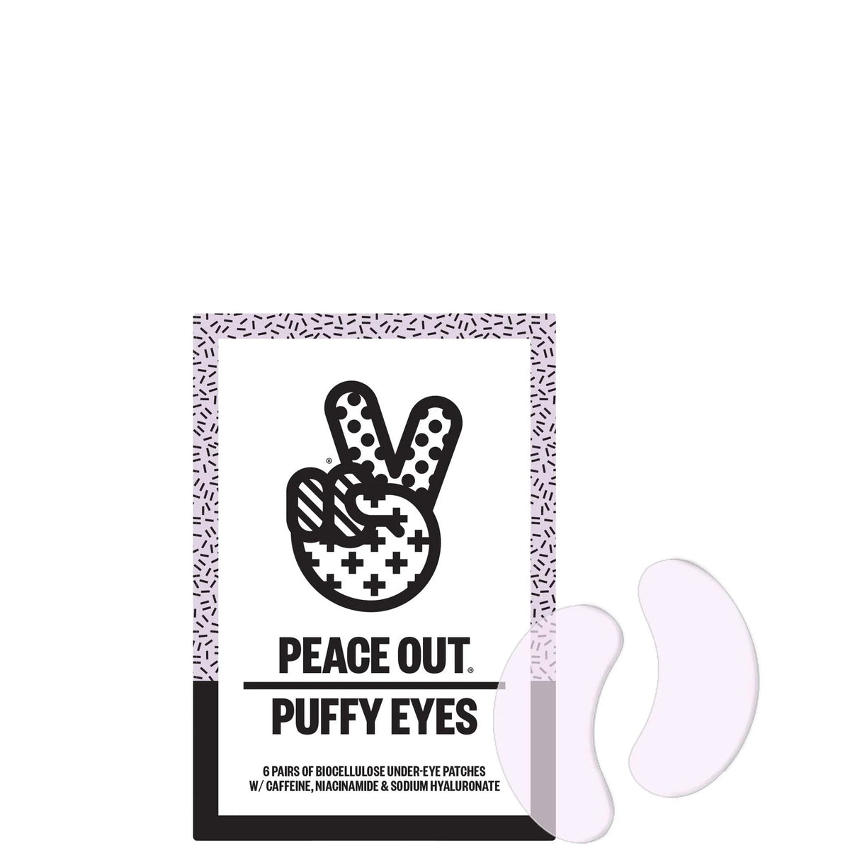 Peace Out Puffy Under-Eye Patches (6 pairs)