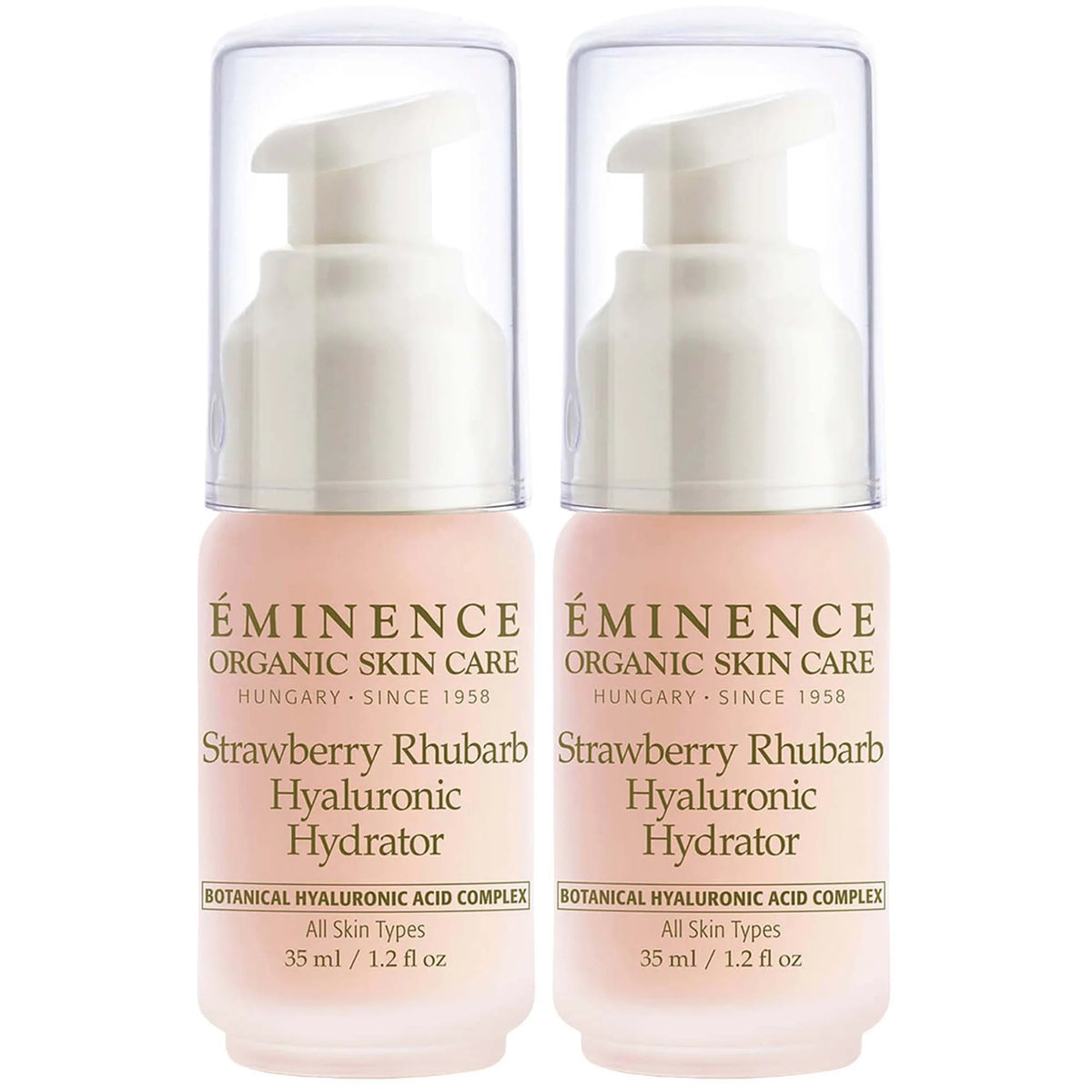 Eminence Organic Skin Care Strawberry Rhubarb Hyaluronic Hydrator Duo