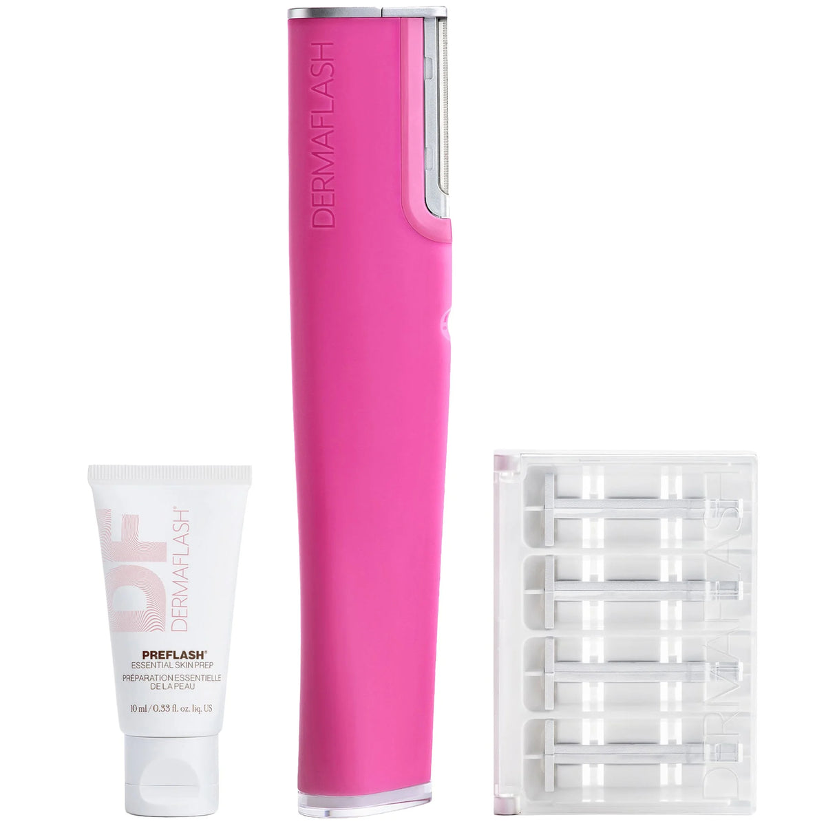 DERMAFLASH Luxe+ Advanced Sonic Dermaplaning and Peach Fuzz Removal - Blush