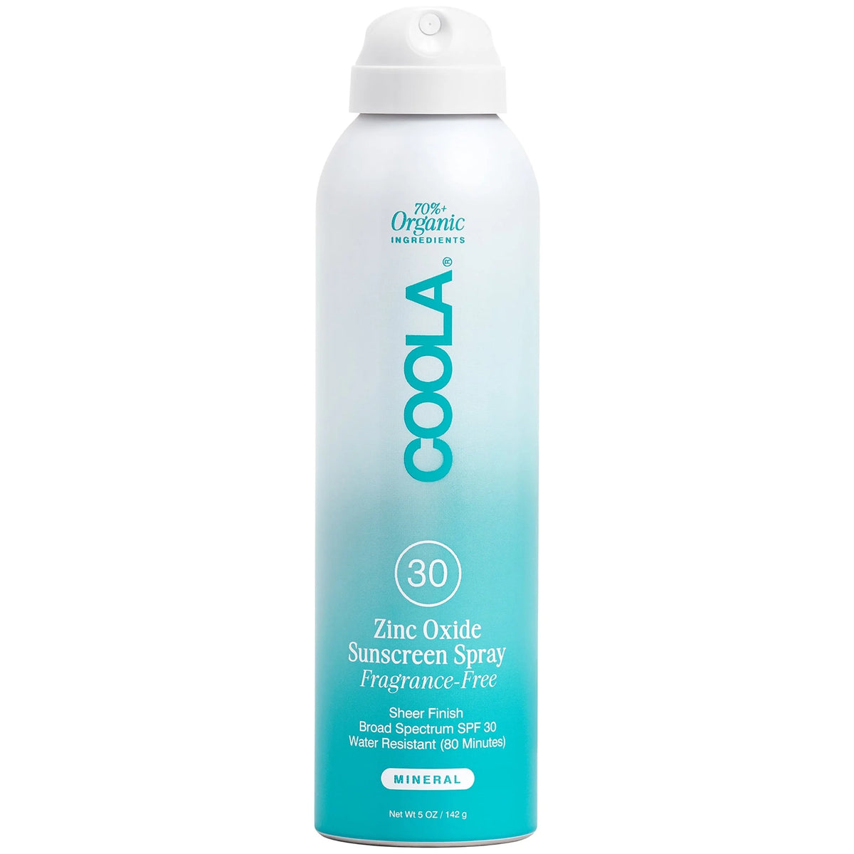 COOLA Mineral Body Organic Sunscreen Fragrance-Free Spray SPF30 5 oz