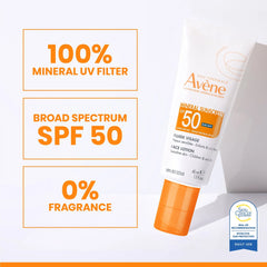 Avene Mineral Sunscreen SPF 50 Face Lotion 1.3 fl.oz.
