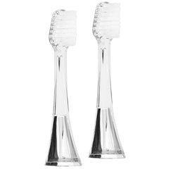 Supersmile Zina45™ Sonic Pulse Toothbrush Chrome Silver Replacement Heads (2 pack)