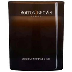 Molton Brown Delicious Rhubarb & Rose Signature Scented Candle (Single Wick) 190g