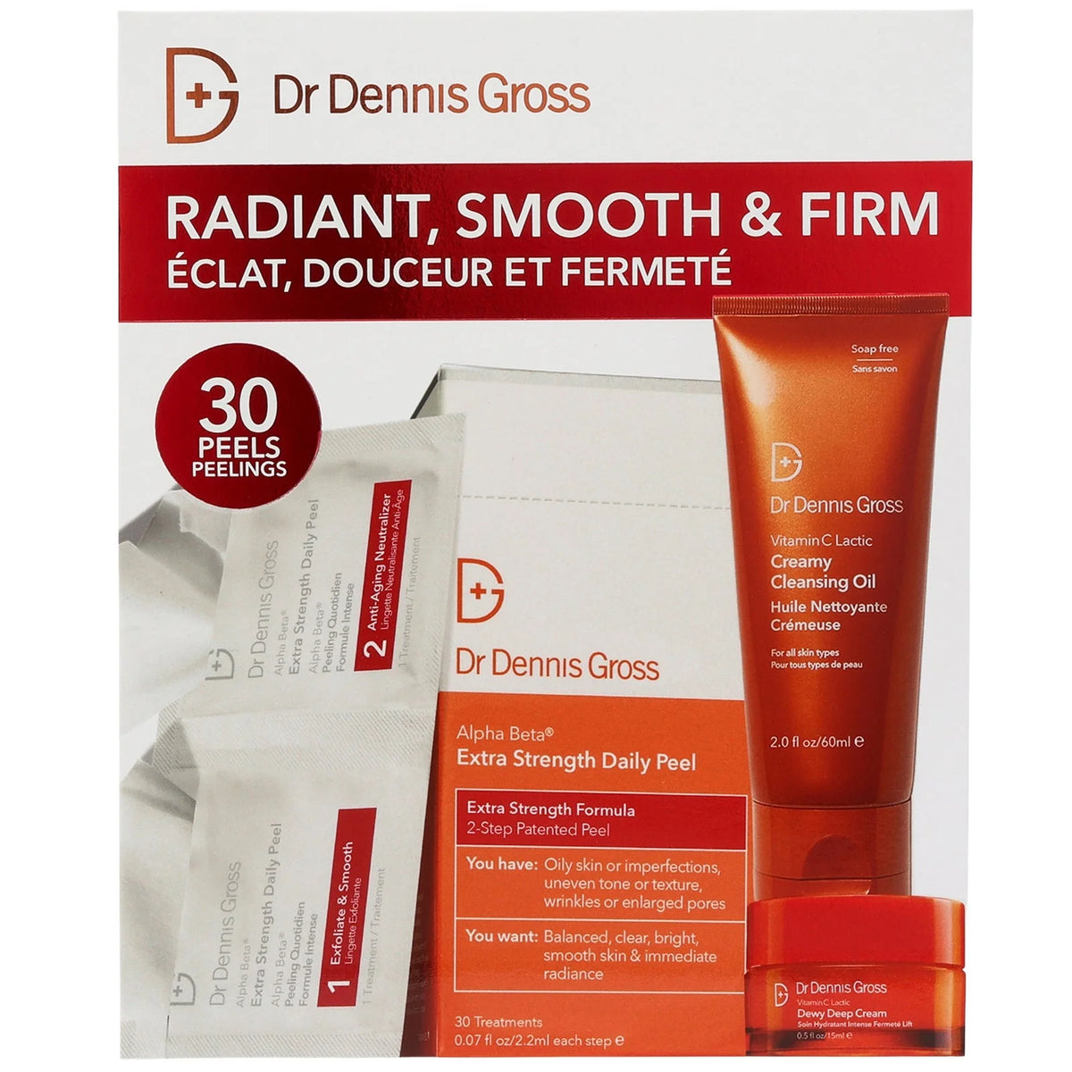 Dr Dennis Gross Skincare Radiant, Smooth and Firm Kit - Extra Strength ($130 Value)