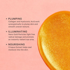 MZ SKIN Hydra-Bright Golden Eye Treatment Mask (Pack of 5)