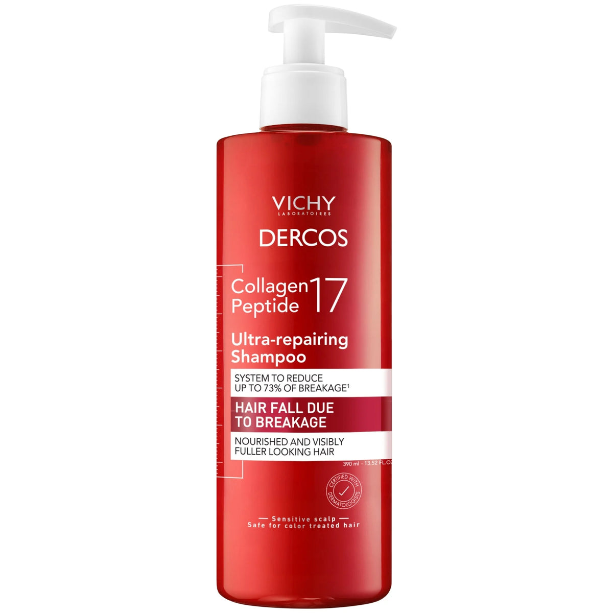 Vichy Dercos Collagen Peptide 17 Ultra-Repairing Shampoo (6.67 fl. oz.)