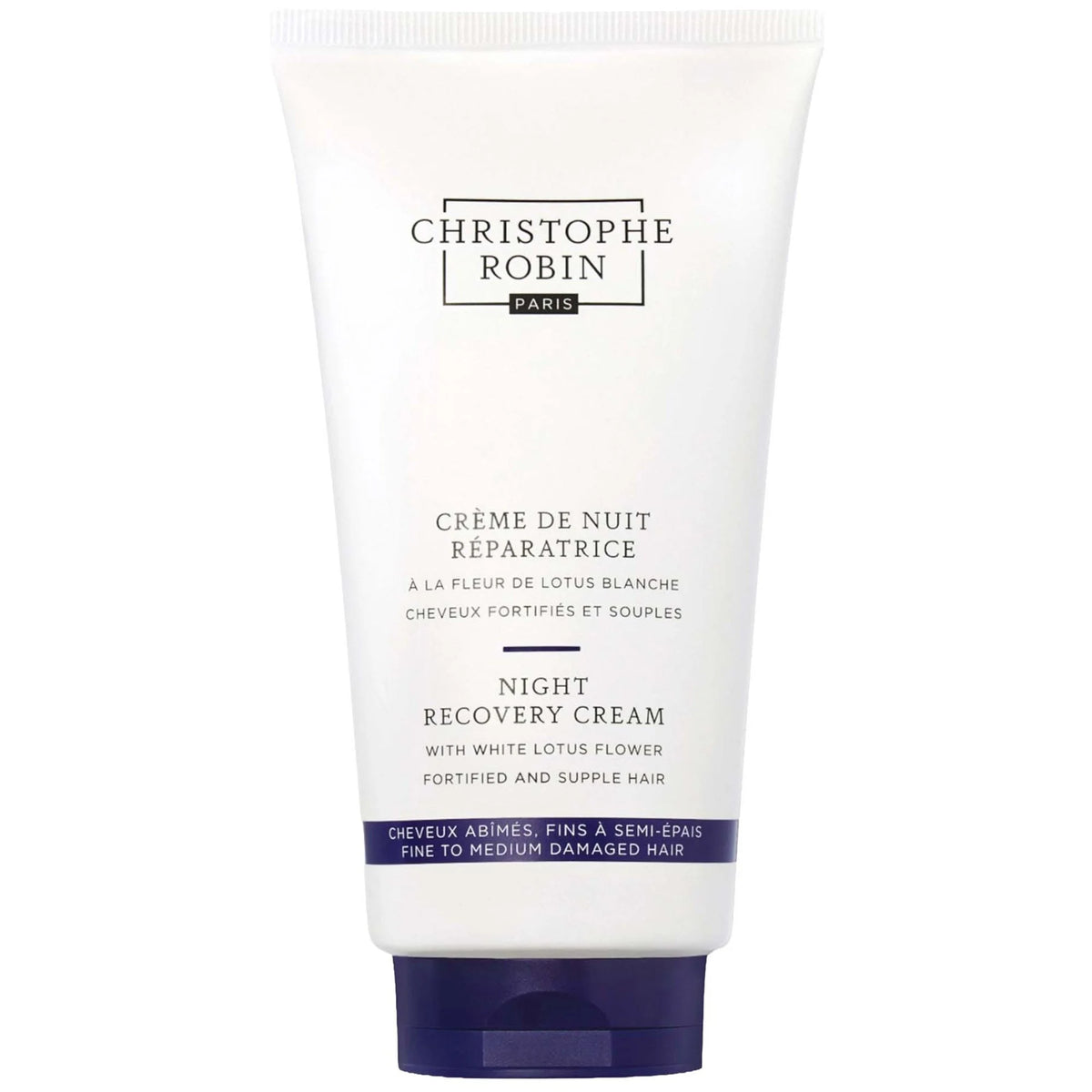 Christophe Robin Night Recovery Cream with White Lotus Flower 150ml