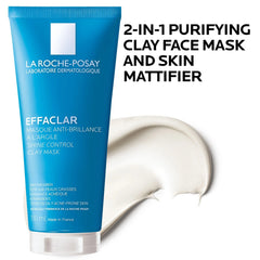 La Roche-Posay Effaclar Clarifying Clay Face Mask for Oily Skin (3.38 oz.)