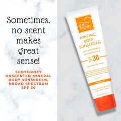 Suntegrity Skincare Mineral Body Sunscreen - Unscented, Broad Spectrum SPF 30 141.7g