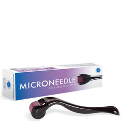 Beauty ORA Microneedle Face Roller System 0.5mm- Purple/Black