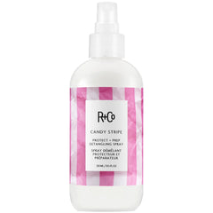 R+Co Candy Stripe Protect and Prep Detangling Spray 8.5 oz