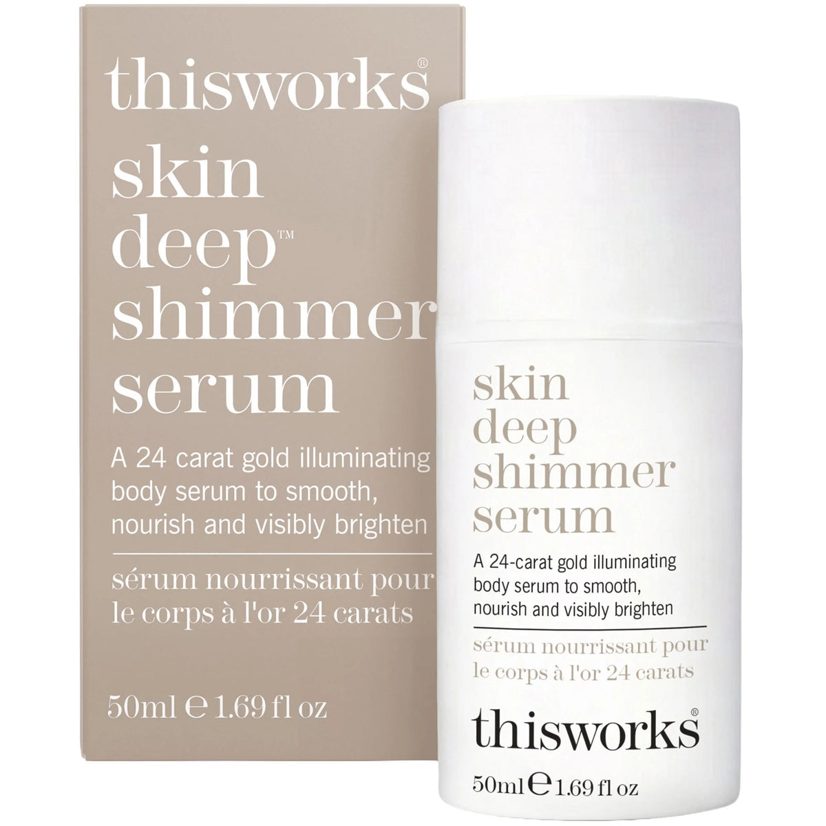 this works Skin Deep Shimmer Serum 50ml