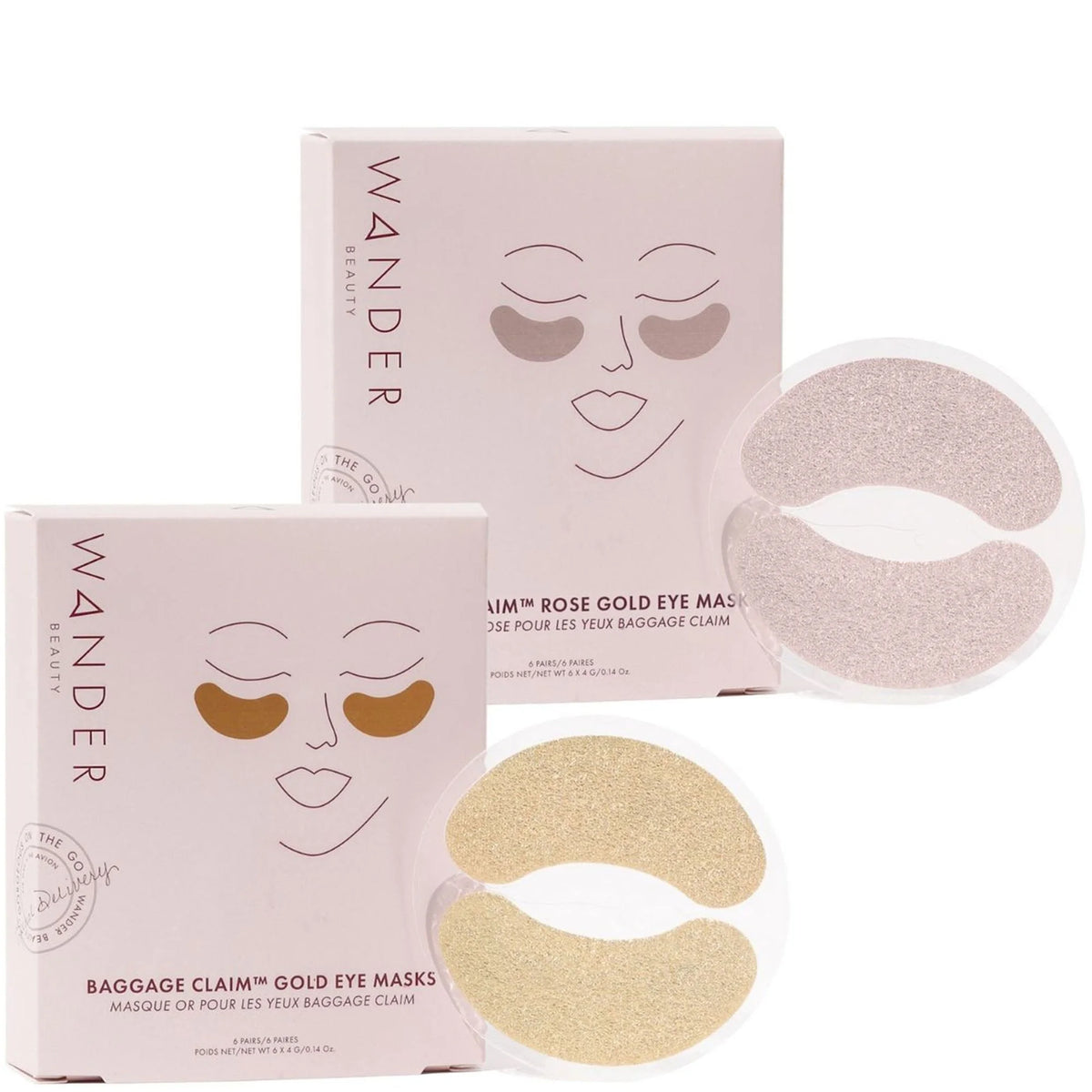 Wander Beauty Baggage Claim Eye Masks Set - 12 pair (Worth $52)