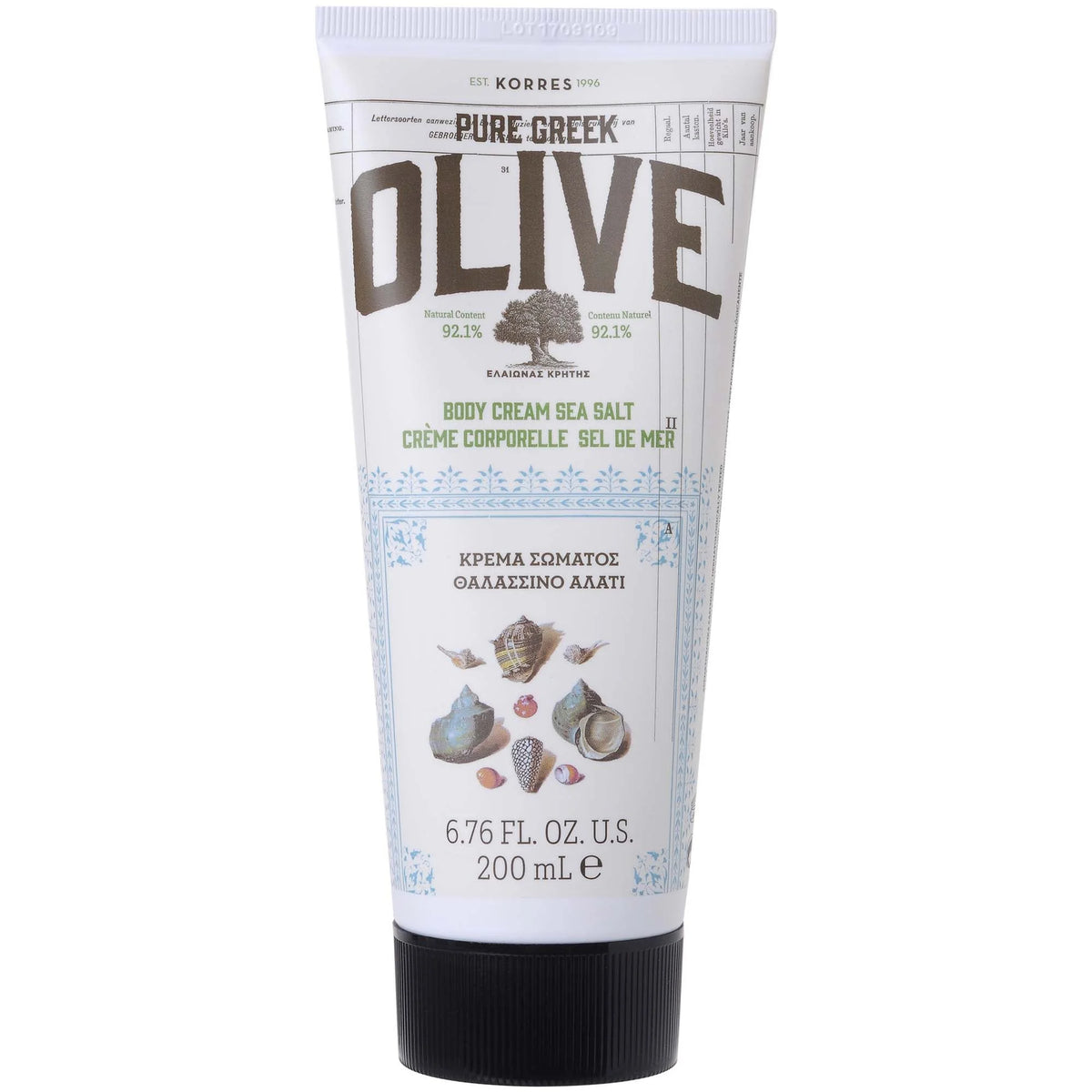 KORRES Pure Greek Olive Body Cream Sea Salt 200mL