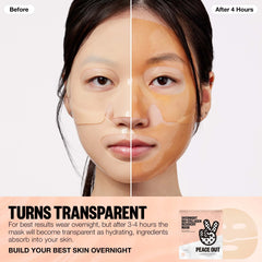 Peace Out Overnight Barrier Hydrating Bio-Collagen Recovery Mask (1 Mask)