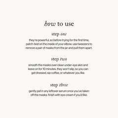 goop beauty Lift + Depuff Eye Masks (30 count)